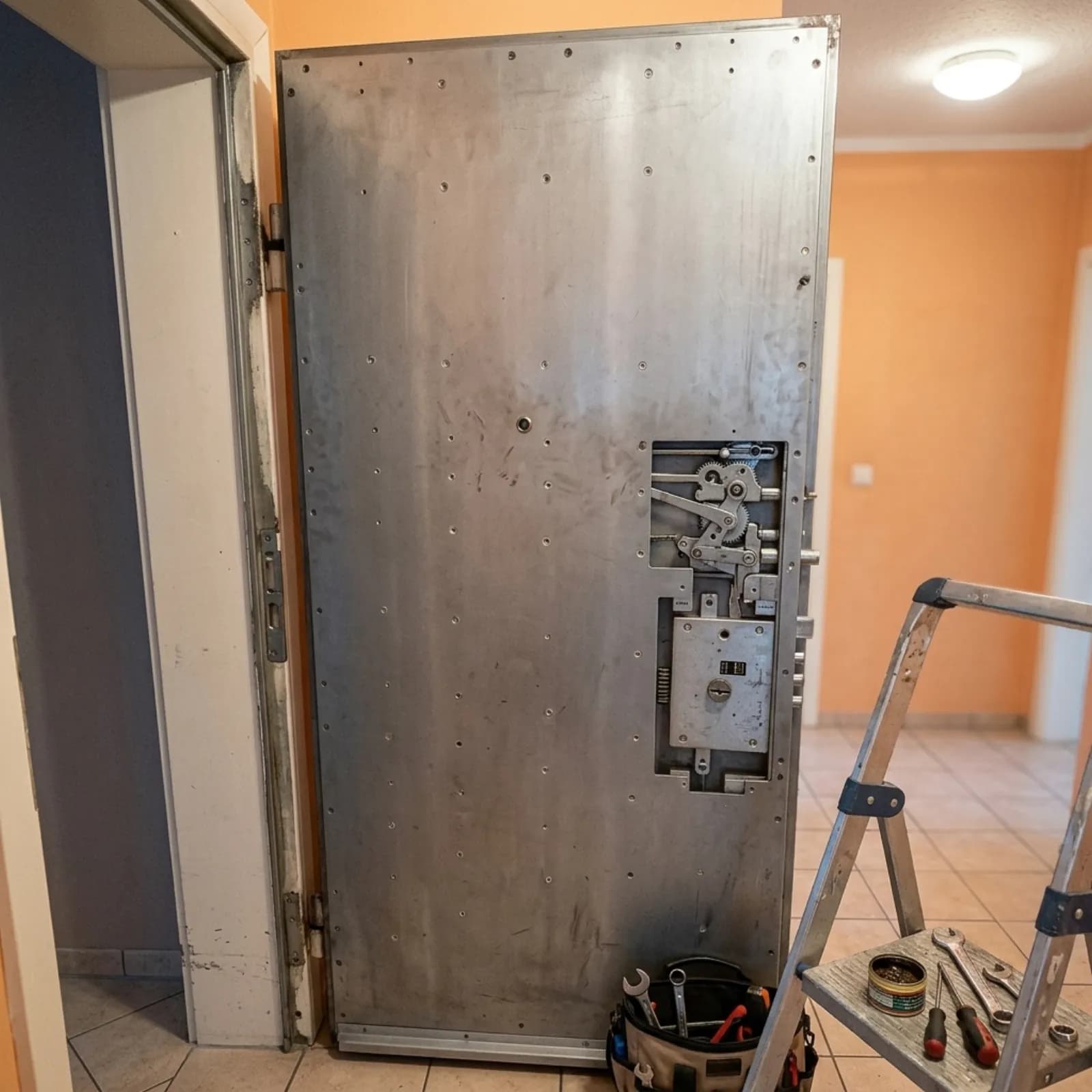 Réparation d’une serrure sur une porte d’entrée Réparation d’une serrure sur une porte d’entrée